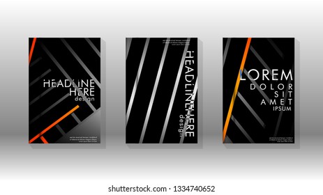 Cover book with a geometric design background. Valid for banners, placards, leaflets, poster designs, etc. Eps10 vector template
