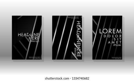 Cover book with a geometric design background. Valid for banners, placards, leaflets, poster designs, etc. Eps10 vector template