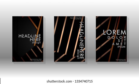 Cover book with a geometric design background. Valid for banners, placards, leaflets, poster designs, etc. Eps10 vector template