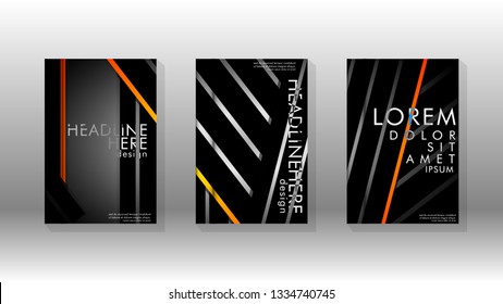 Cover book with a geometric design background. Valid for banners, placards, leaflets, poster designs, etc. Eps10 vector template