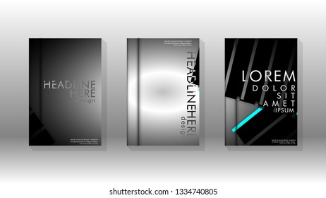 Cover book with a geometric design background. Valid for banners, placards, leaflets, poster designs, etc. Eps10 vector template