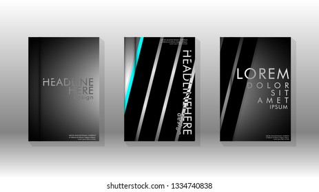 Cover book with a geometric design background. Valid for banners, placards, leaflets, poster designs, etc. Eps10 vector template