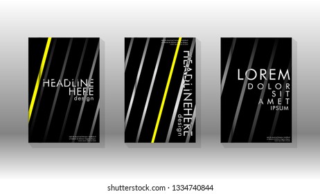 Cover book with a geometric design background. Valid for banners, placards, leaflets, poster designs, etc. Eps10 vector template
