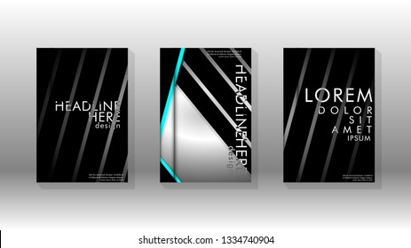 Cover book with a geometric design background. Valid for banners, placards, leaflets, poster designs, etc. Eps10 vector template