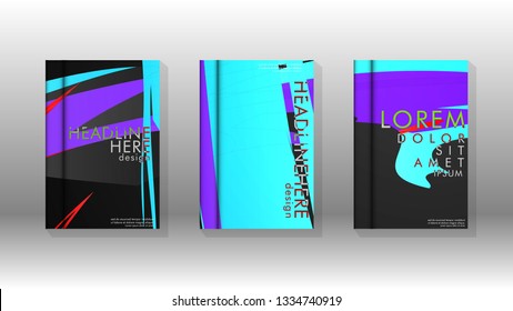 Cover book with a geometric design background. Valid for banners, placards, leaflets, poster designs, etc. Eps10 vector template