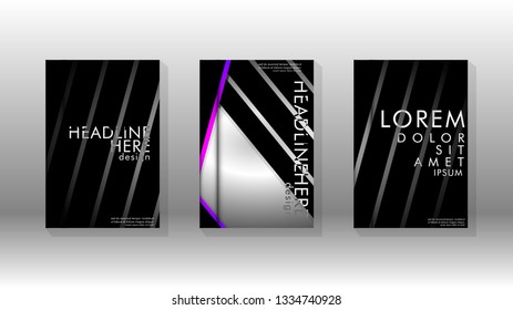 Cover book with a geometric design background. Valid for banners, placards, leaflets, poster designs, etc. Eps10 vector template