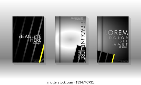 Cover book with a geometric design background. Valid for banners, placards, leaflets, poster designs, etc. Eps10 vector template