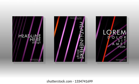 Cover book with a geometric design background. Valid for banners, placards, leaflets, poster designs, etc. Eps10 vector template
