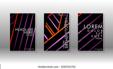 Cover book with a geometric design background. Valid for banners, placards, leaflets, poster designs, etc. Eps10 vector template