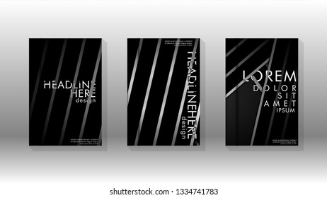 Cover book with a geometric design background. Valid for banners, placards, leaflets, poster designs, etc. Eps10 vector template