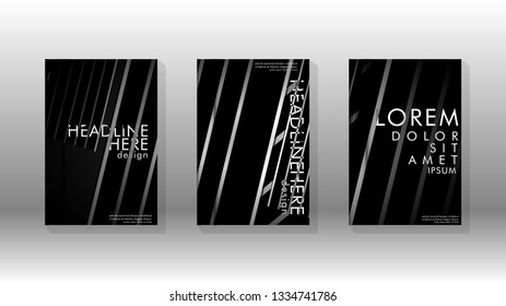 Cover book with a geometric design background. Valid for banners, placards, leaflets, poster designs, etc. Eps10 vector template