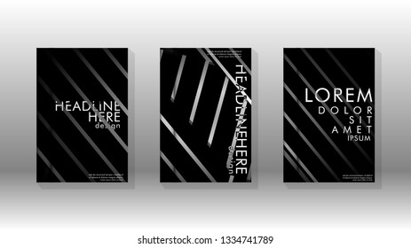 Cover book with a geometric design background. Valid for banners, placards, leaflets, poster designs, etc. Eps10 vector template