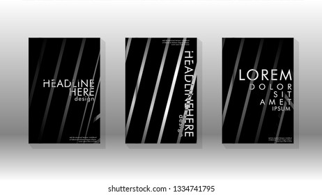 Cover book with a geometric design background. Valid for banners, placards, leaflets, poster designs, etc. Eps10 vector template