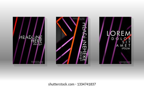 Cover book with a geometric design background. Valid for banners, placards, leaflets, poster designs, etc. Eps10 vector template