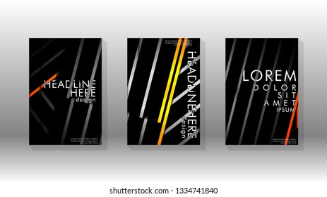 Cover book with a geometric design background. Valid for banners, placards, leaflets, poster designs, etc. Eps10 vector template