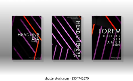 Cover book with a geometric design background. Valid for banners, placards, leaflets, poster designs, etc. Eps10 vector template