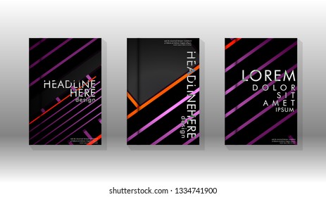 Cover book with a geometric design background. Valid for banners, placards, leaflets, poster designs, etc. Eps10 vector template