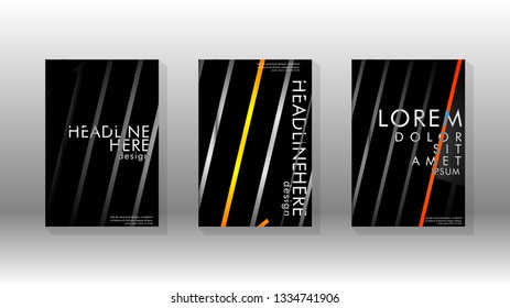 Cover book with a geometric design background. Valid for banners, placards, leaflets, poster designs, etc. Eps10 vector template
