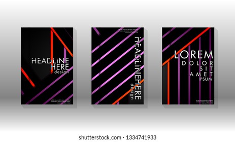 Cover book with a geometric design background. Valid for banners, placards, leaflets, poster designs, etc. Eps10 vector template