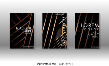 Cover book with a geometric design background. Valid for banners, placards, leaflets, poster designs, etc. Eps10 vector template