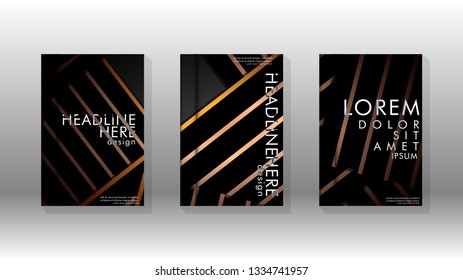 Cover book with a geometric design background. Valid for banners, placards, leaflets, poster designs, etc. Eps10 vector template