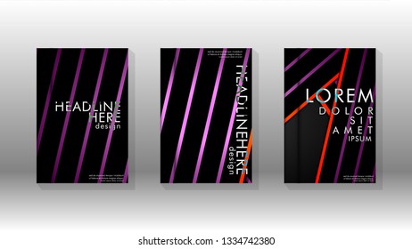 Cover book with a geometric design background. Valid for banners, placards, leaflets, poster designs, etc. Eps10 vector template