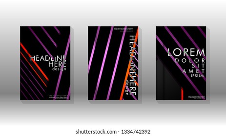 Cover book with a geometric design background. Valid for banners, placards, leaflets, poster designs, etc. Eps10 vector template