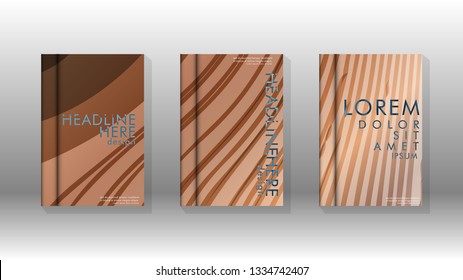Cover book with a geometric design background. Valid for banners, placards, leaflets, poster designs, etc. Eps10 vector template
