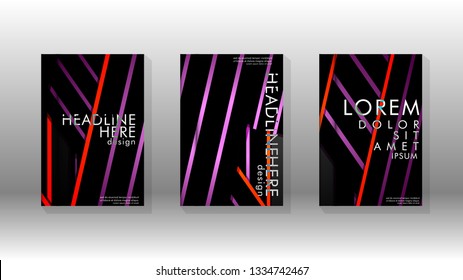 Cover book with a geometric design background. Valid for banners, placards, leaflets, poster designs, etc. Eps10 vector template