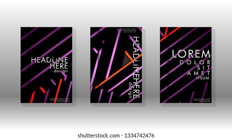 Cover book with a geometric design background. Valid for banners, placards, leaflets, poster designs, etc. Eps10 vector template