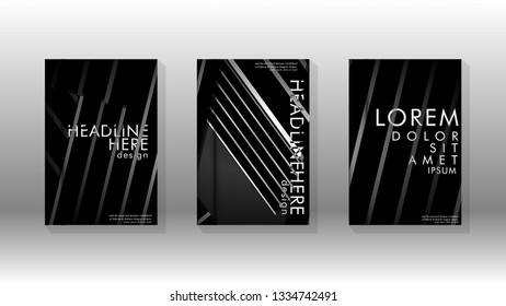 Cover book with a geometric design background. Valid for banners, placards, leaflets, poster designs, etc. Eps10 vector template