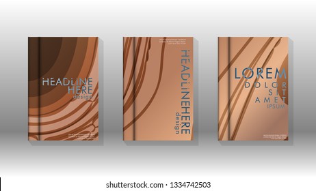 Cover book with a geometric design background. Valid for banners, placards, leaflets, poster designs, etc. Eps10 vector template