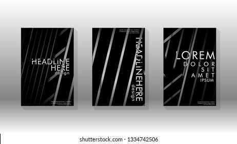 Cover book with a geometric design background. Valid for banners, placards, leaflets, poster designs, etc. Eps10 vector template