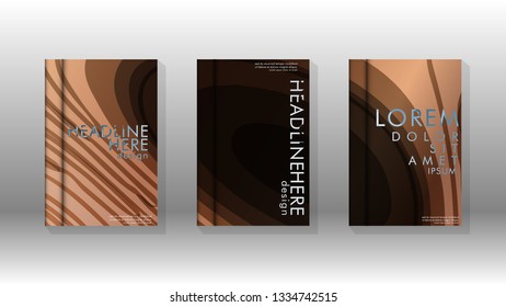 Cover book with a geometric design background. Valid for banners, placards, leaflets, poster designs, etc. Eps10 vector template