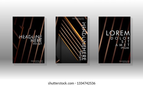 Cover book with a geometric design background. Valid for banners, placards, leaflets, poster designs, etc. Eps10 vector template