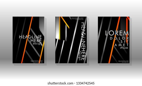 Cover book with a geometric design background. Valid for banners, placards, leaflets, poster designs, etc. Eps10 vector template