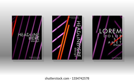 Cover book with a geometric design background. Valid for banners, placards, leaflets, poster designs, etc. Eps10 vector template