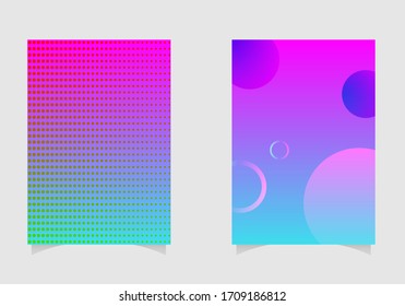 cover book template design with gradient color. vector illustration
