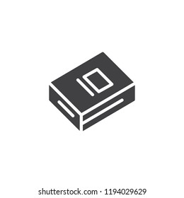 Cover book vector icon. filled flat sign for mobile concept and web design. textbook simple solid icon. Symbol, logo illustration. Pixel perfect vector graphics