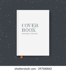 Cover book for your design. Vector illustration