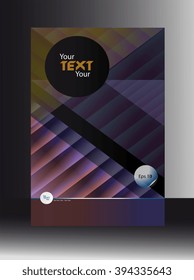 cover booklet abstract geometrical background