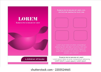 cover booklet poster design template. also can use letter cover. Leaflet, annual report identity template 