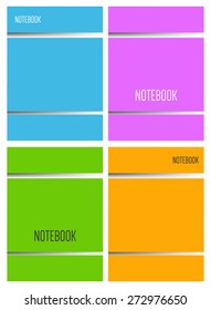 Cover for books, notebooks. Colored background