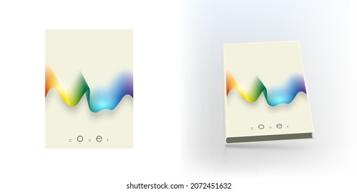 Cubierta de colores vivos con ondas interesantes, fondo colorido, diseño de plantilla de Brochure, diseño, vector Ilustración, diseño extraordinario, brillante, ondulante