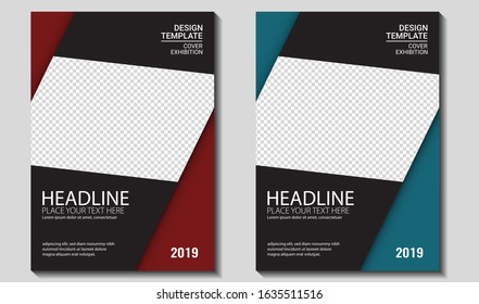Cover, Brochure ,Book, Flyer, folder Template Mockup. Design abstract Vector Graphic EPS10