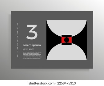 Cover for brochure, booklet, book, poster, flyer. Vector geometric design template. Format horizontal A4.