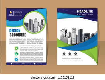 cover brochure flyer layout business template for annual report