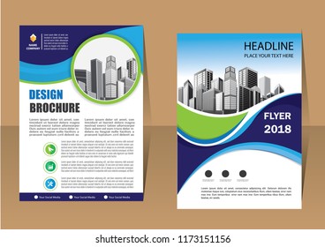 cover brochure flyer layout business template for annual report