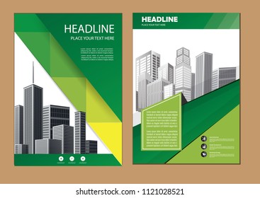 cover Brochure layout annual report poster flyer in A4 with geometric shape