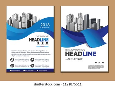 cover Brochure layout annual report poster flyer in A4 with geometric shape